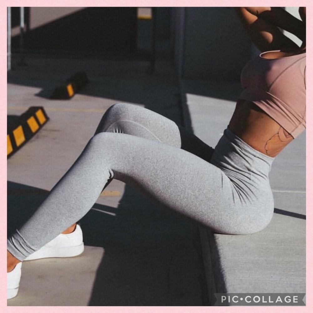Saski Grey High Waisted Leggings
